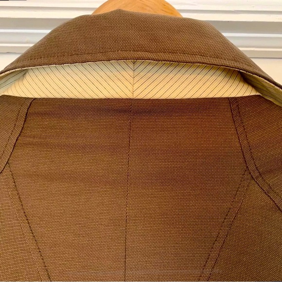 HAZEL Spring Linen Trench Coat. Anthropologie Over Coat. - Picture 6 of 11